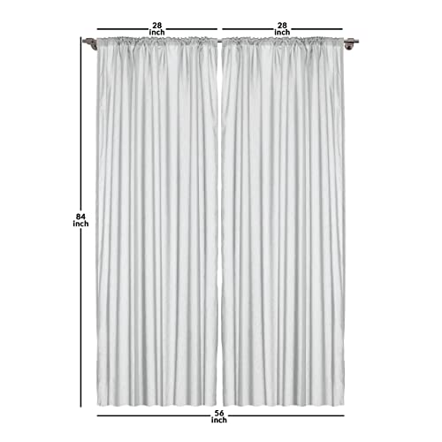 Vintage Curtains, Gingham Style Checkered Lines Popular Culture Fashion Featured Pattern Image, Window Treatments 2 Panel Set for Living Room Bedroom, Pair of - 28" x 84", Brown Camel