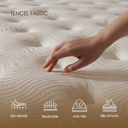 Twin Mattress, 10 inch Cooling Gel Memory Foam Mattress, Cool Sleep, view 3