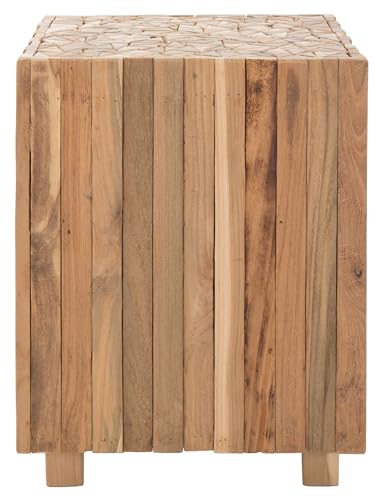 Safavieh Home Collection Richmond Medium Oak Square End Table, White, view 2