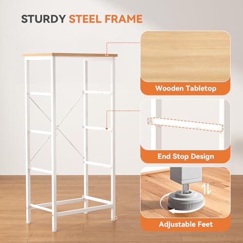 4 Storage Drawer Dresser, Storage Cabinet, Clothes Organizer, view 7