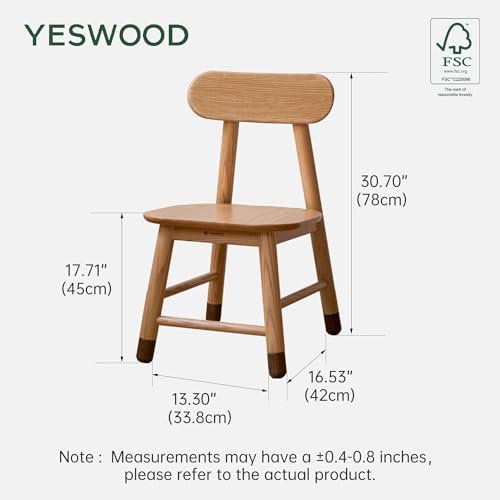 Solid Oak Dining Height Adjustable Dining Chair, view 3