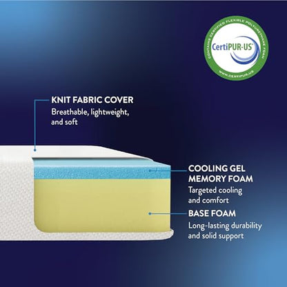 6 Inch Memory Foam Mattress, Medium Firm, Cooling Gel Infused, view 8