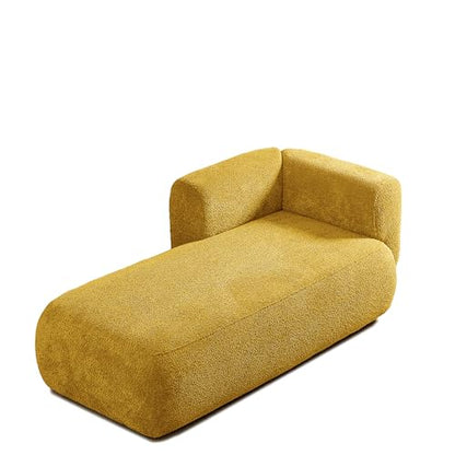 Boucle Upholstered Left Facing Chaise Lounge Indoor for Living Room Bedroom, view 4