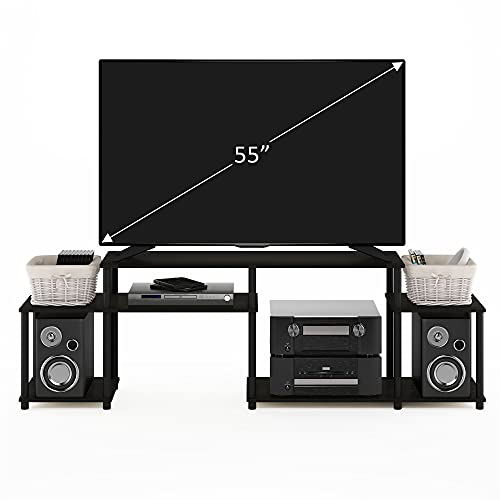 Turn-N-Tube Handel Stand for TV up to 55 Inch, Espresso