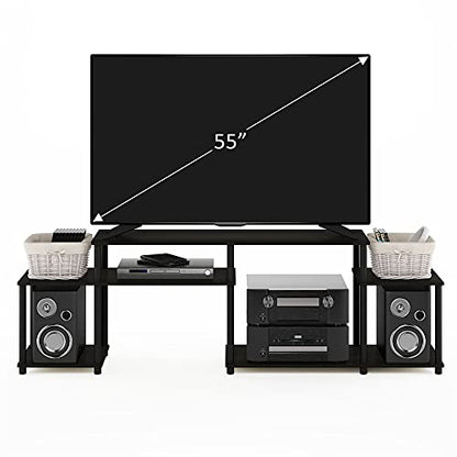Turn-N-Tube Handel Stand for TV up to 55 Inch, Espresso