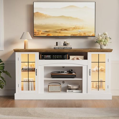 58" Farmhouse TV Stand for 65 Inch TV, view 8