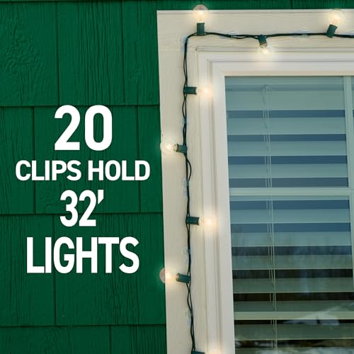 Command Outdoor Light Clips, 20 Clear Clips and 24 Command Strips, view 6