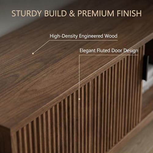 70" Fluted TV Stand for TVs up to 75 inch, view 6