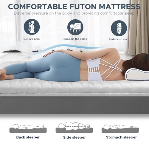 Japanese Futon Floor Mattress, 100% High Density Comfortable Foam, view 5