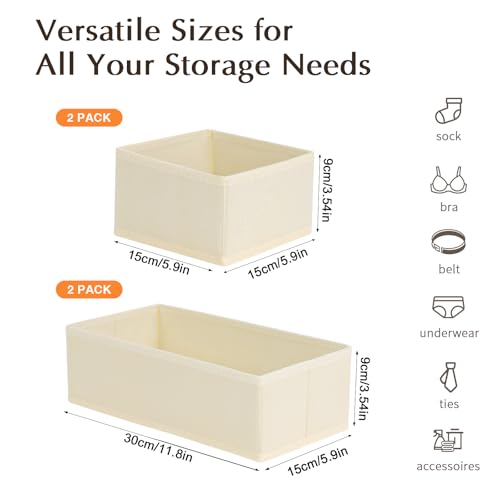 Drawer Organizers Clothes, Dresser Organizer Bins for Baby Clothes, view 4