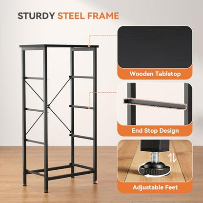 Dresser for Bedroom, 4 Drawer Storage Cabinet, Tall Nightstand, view 6
