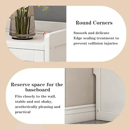 Wifi Router Storage Cabinet with Adjustable Shelves, 2-Tier Storage, view 5