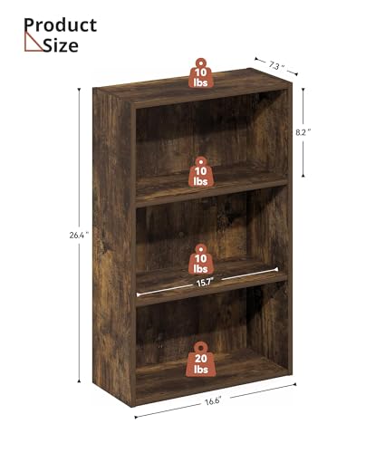 3 Tier DVD Storage Shelf, Media Storage Tower for CDs & Video Games, view 3