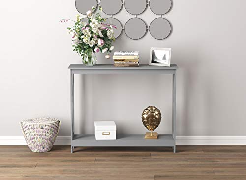 & Co. - Gray Console Table, 2-Layer Entryway Table, Console Tables for Entryway, Use As Doorway Table, Sofa Table, or Accent Furniture for Decorating Foyer, 12 x 31.5 x 39.5 Inches