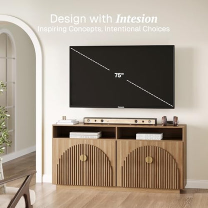 65 Inch Fluted TV Stand, view 4