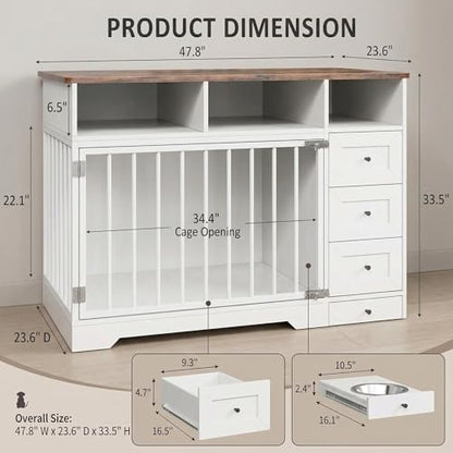 Dog Crate, Heavy Duty Dog Crate Furniture Console Table, view 3