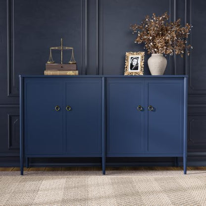 58" Sideboard Buffet Cabinet with Storage for Dining Room, Blue, view 2