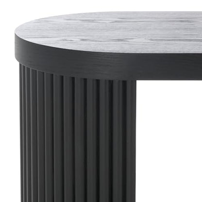 SAFAVIEH Home Collection Enoki Black Oval Top Bench