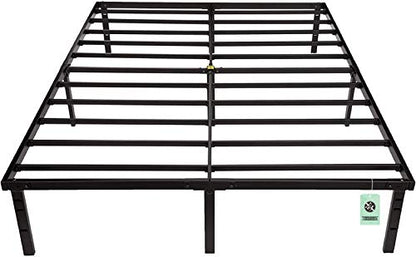 Sturdy Heavy-Duty Non-Slip Platform Bed Frame, Full Size, Steel Slat Support, view 4