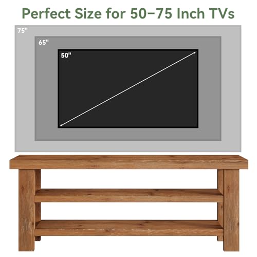 63" Solid Wood TV Stand for 55/60/65/75 Inch TVs, view 5