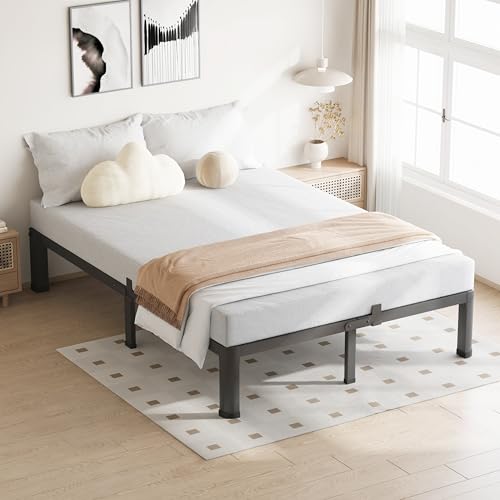 7 Inch Queen Bed Frame with Round Corners No Box Spring Needed, view 3