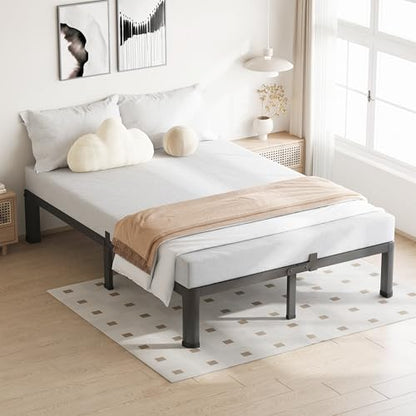 7 Inch Queen Bed Frame with Round Corners No Box Spring Needed, view 3