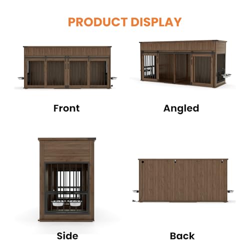 71" Double Dog Crate Furniture, view 8