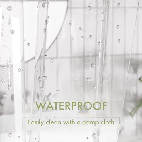 Shower Curtain Liner, 72x72 Clear Shower Curtain Liner, view 6