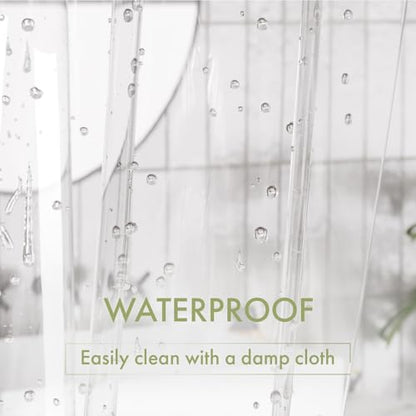 Shower Curtain Liner, 72x72 Clear Shower Curtain Liner, view 6