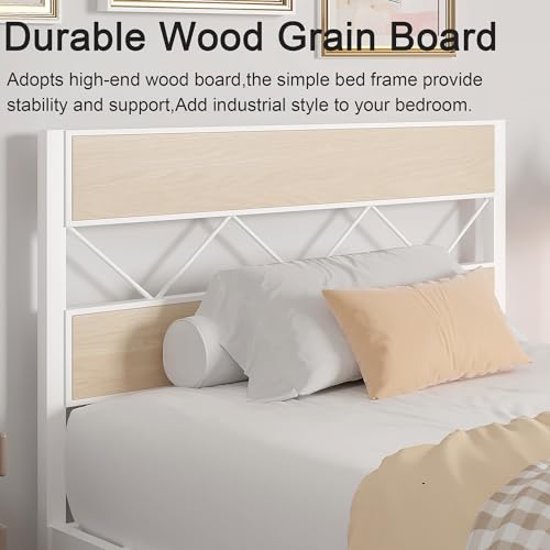 Twin Size Bed Frame with Headboard, view 5