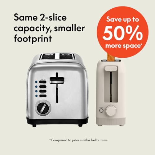 Fits-Anywhere™ 2-Slice Slim Toaster, Long Slot & Extra Wide, Oatmilk, view 4
