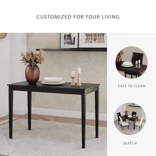 Signature Design by Ashley Kimonte Rectangular Dining Room Table, Black