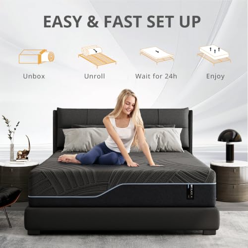 Full Size Mattress 14 Inch Gel Memory Foam Pressure Relief Medium, view 7