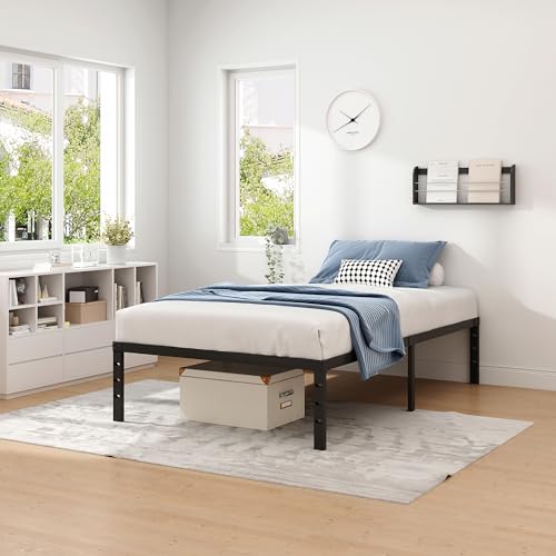 Metal Bed Frame,Twin Size Bed Frame with Storage Space,14 Inch, view 3
