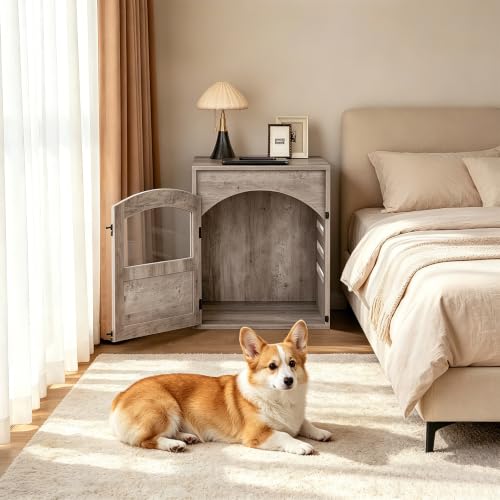 Dog Crate Furniture, Small Dog Kennel Indoor, Pet Side End Table, view 8