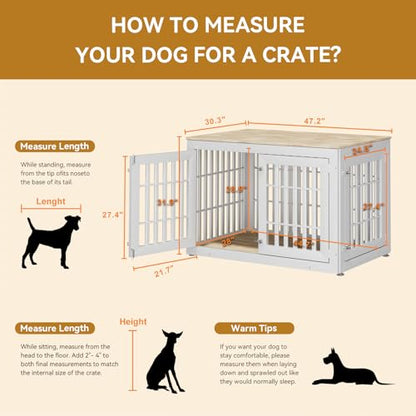 48 Inch Heavy-Duty Dog Crate Furniture, view 4