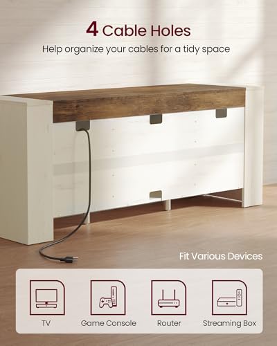 TV Stand with Storage, Farmhouse Entertainment Center for 65'' TV, view 9