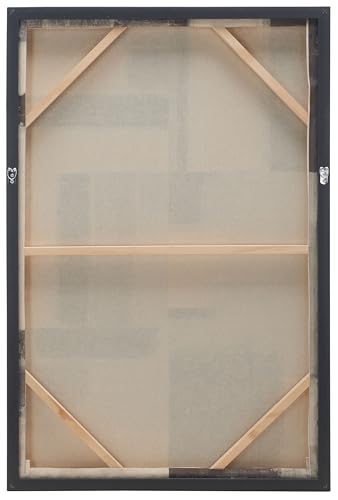 SAFAVIEH Home Collection Blurred Lines Modern Contemporary 24 x 36-inch Framed Wall Art Decor