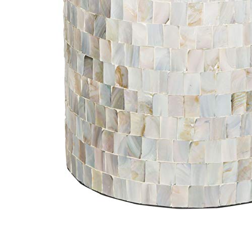 Safavieh Home Collection Ariel Multi Blue Square Mosaic Round Stool