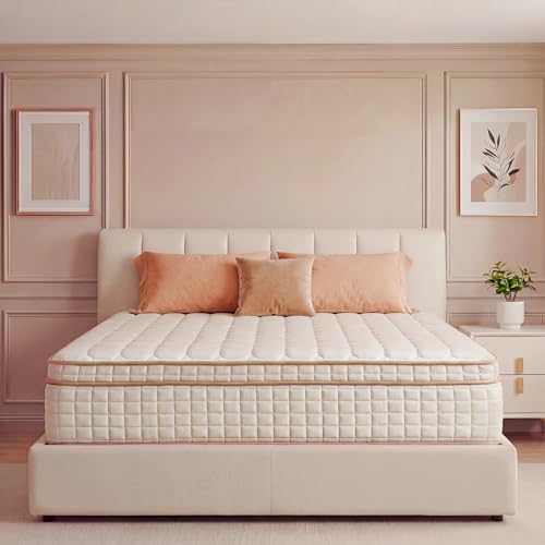 Full Size Mattress,12 Inch Hybrid Full Mattress in a Box with Memory Foam and Pocket Spring for Pressure Relief & Comfort Sleep & Zoned Support, Medium Firm,CertiPUR-US