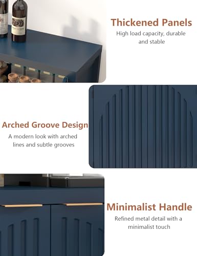 58" Sideboard Buffet Cabinet with Storage, view 4