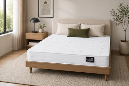 Water-Resistant 6-Inch Hybrid Continuous Coil Spring Mattress with Comfort Foam, view 7