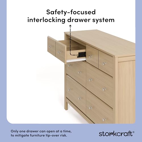Horizon 6 Drawer Dresser, Driftwood, view 7