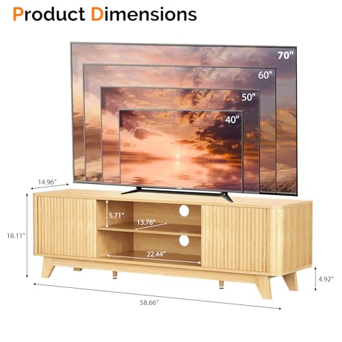 58.6" TV Stand for 70 Inch TV, view 3