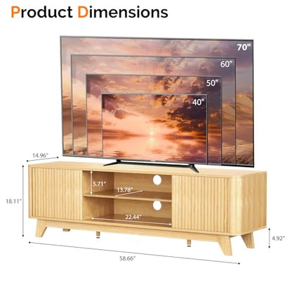 58.6" TV Stand for 70 Inch TV, view 3