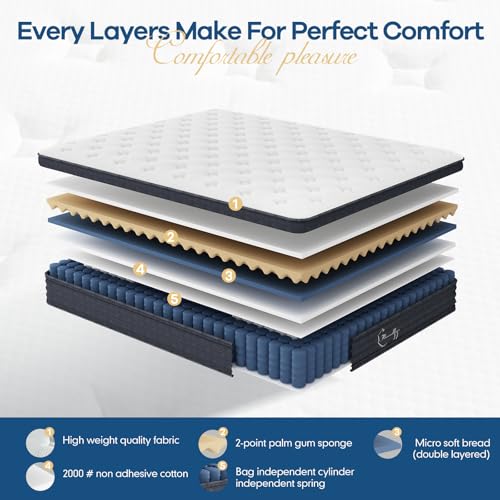 12 inch Queen Mattress in a Box, Pressure Relief&Motion Isolation, view 5