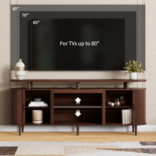 70" Fluted TV Stand for TVs Up to 80", view 6