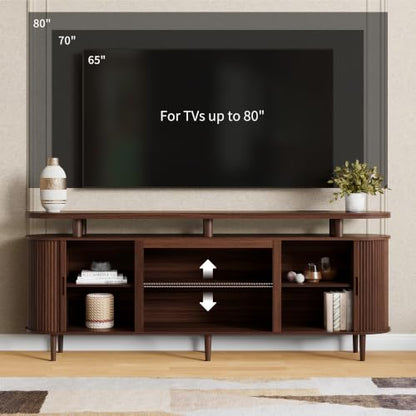 70" Fluted TV Stand for TVs Up to 80", view 6