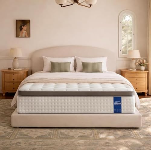 12 Inch Queen Mattress, Hybrid Mattress in a Box, view 2