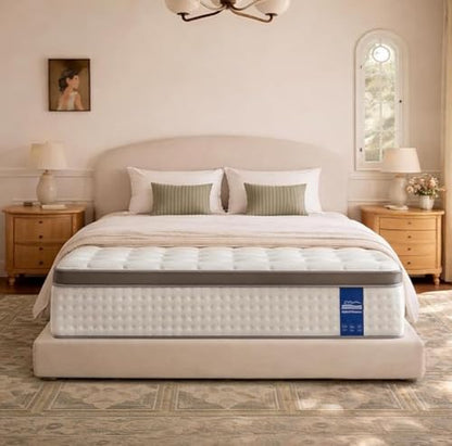 12 Inch Queen Mattress, Hybrid Mattress in a Box, view 2